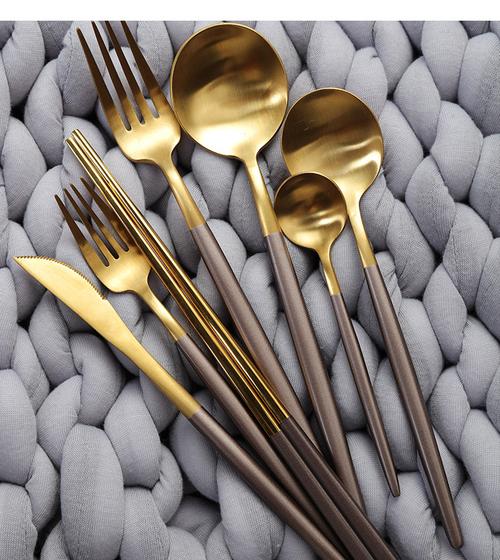 304不锈钢刀叉勺西餐 四件套咖啡勺筷子礼品套装欧式 葡萄牙餐具